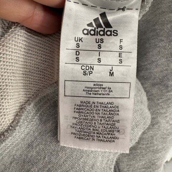 Adidas Texas A&M Aggies Gray Crewneck Sweatshirt Cropped Women's Small 3 Stripes - Picture 6 of 6